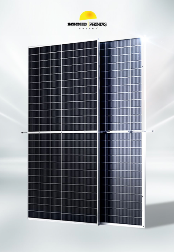 Schmid Pekintas Half Cut – Cam-Cam Bifacial Güneş Paneli SPE 595 (595W TOPCon)