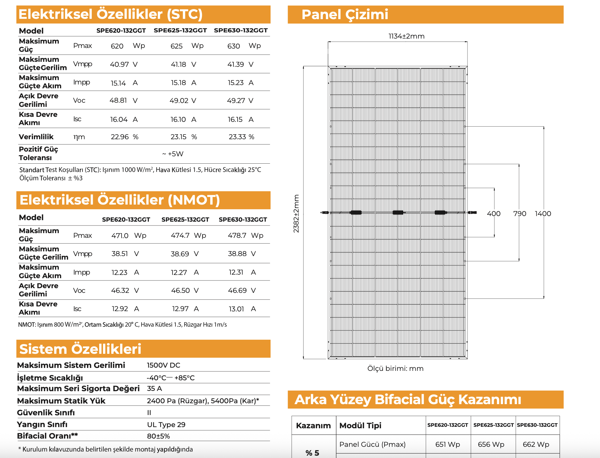 Schmid Pekintas Half Cut – Cam-Cam Bifacial Güneş Paneli SPE 630 (630W TOPCon) (Kopya)